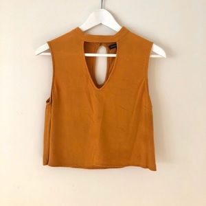 Kendall & Kylie Mustard Yellow Sleeveless Tank